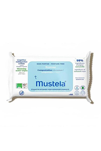 Mustela Kompost Edilebilir Parfümsüz 60 Yaprak Islak Mendil