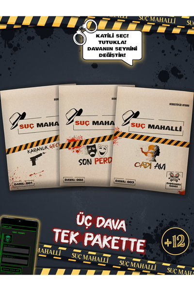 Suç Mahalli 3'lü Dava, Karanlık Gece, Son Perde, Cadı Avı, Dedektiflik Oyunu,...