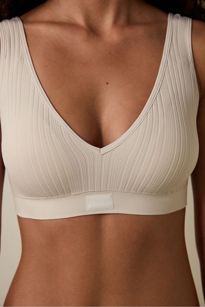 Penti Ecru Seamless Underwire Thick Strap Bra
