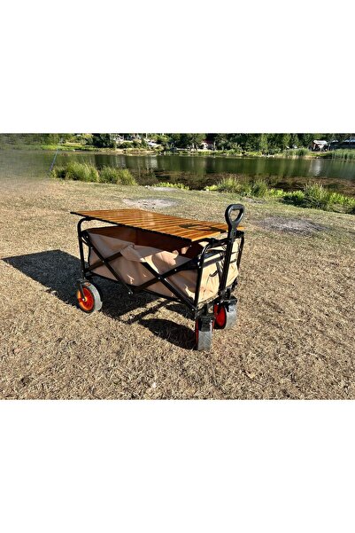 atabay outdoor Masalı Fren Sistemli Katlanır Kamp Arabası – Plaj Vagonu