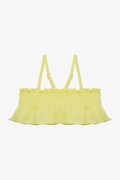 Penti Set de bikini cu bandă cu volane Lilly Lemon pentru fete galbene