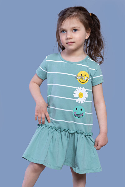 Toontoy Φόρεμα για κορίτσια με ριγέ κορδόνι