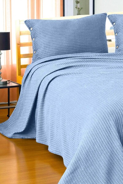 Cottonest Çitf Kişilik Yatak Örtüsü Pİke 2 Adet Yastık Kılıfı