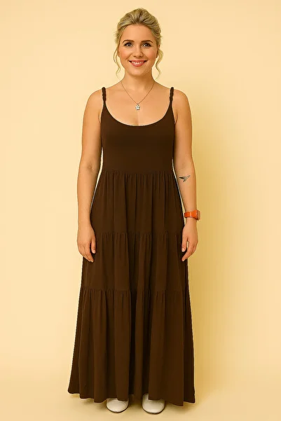 OYERGA MODA Women's Beaded Strap Dress