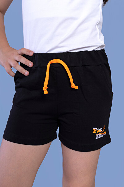 Toontoy Κοριτσίστικο σορτς με δύο πλαϊνές τσέπες και λεπτομέρεια εκτύπωσης στο πίσω μέρος