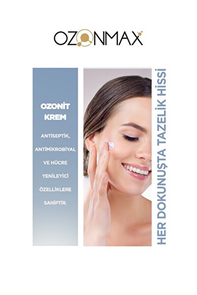ozonmax OZONİT KREM 250 ML-Cildin Oksijen Seviyesini üç Kata Kadar Artırır ve Cilt tonunu Eşitler.