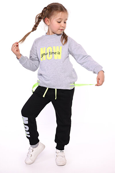 Toontoy Σετ αθλητικής φόρμας για κορίτσια με τύπωμα με βαμβακερή επένδυση