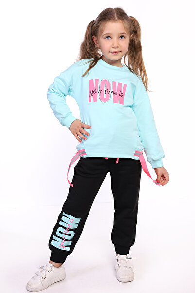 Toontoy Σετ αθλητικής φόρμας για κορίτσια με τύπωμα με βαμβακερή επένδυση