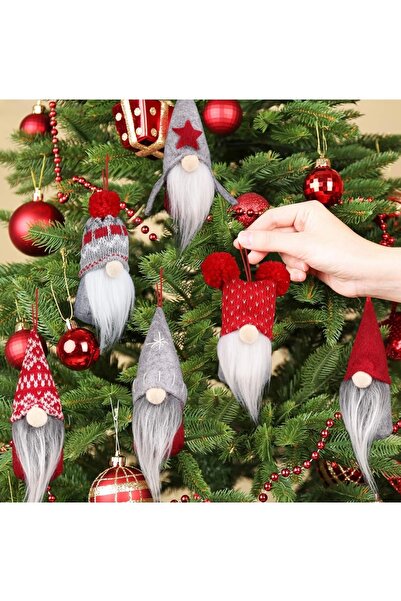 Yenigeldi 2Pcs(14-16cm) Gnome Christmas Xmas Nordic Luck Elf Dwarf Ornament Decoration Christmas Tree