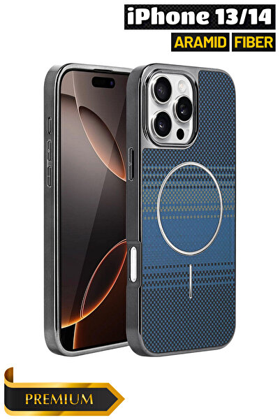 EWEC iPhone 13/14 Uyumlu MagSafe Destekli Aramid Fiber Premium Telefon Kılıfı...