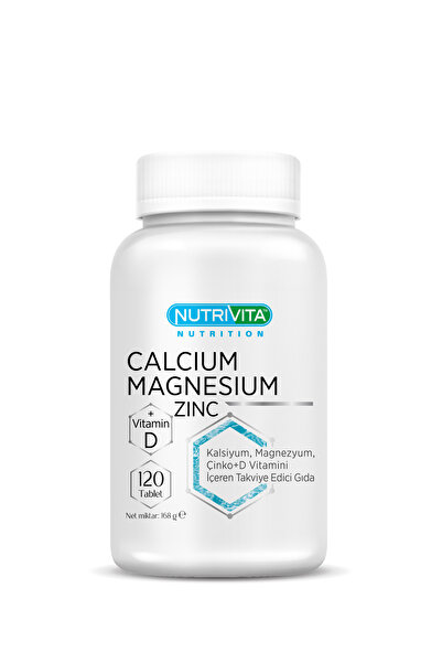 Nutrivita Nutrition Calcium Magnesium Zinc Vitamin D 120 Tablets