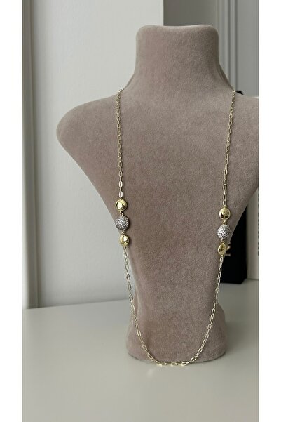 mibrillo Marka muadili özel tasarım ataç zincirli zirkon taşlı kolye