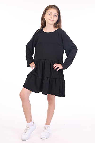 Toontoy Girl's Raglan Sleeve Dress
