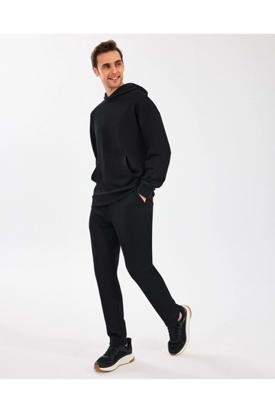 SKECHERS Hanorac cu glugă M Essential S242110 Hanorac cu glugă pentru bărbați NEGRU