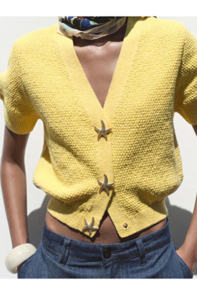 SEMUME 4 lü Yıldız desen altın kaplama metal düğme