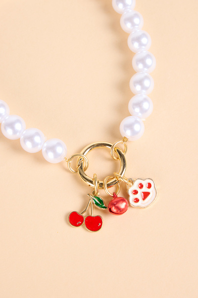 BEAD COLLAR İNCİ BONCUK KEDİ KÖPEK TASMA KOLYE