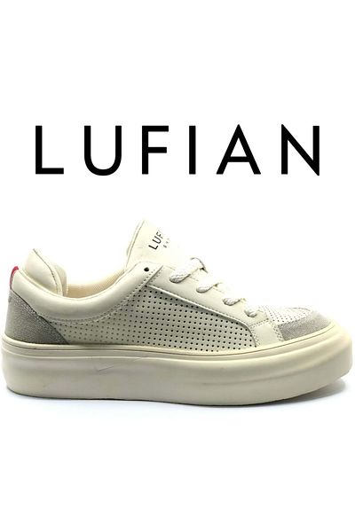 Lufian 111230259 Allan Sneaker Men's Leather Shoes White