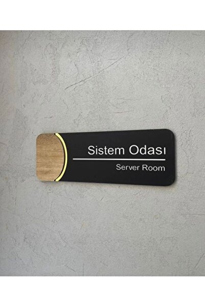 Yönline Orbit Serisi Mat Siyah Pleksi Kapı Isimliği