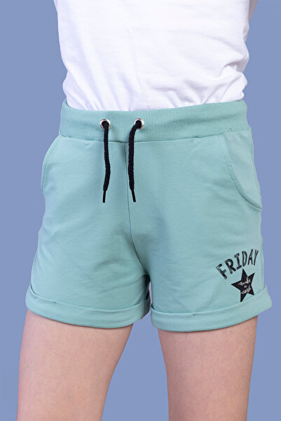 Toontoy Κοριτσίστικο σορτς B με τύπωμα με δύο πλαϊνές τσέπες