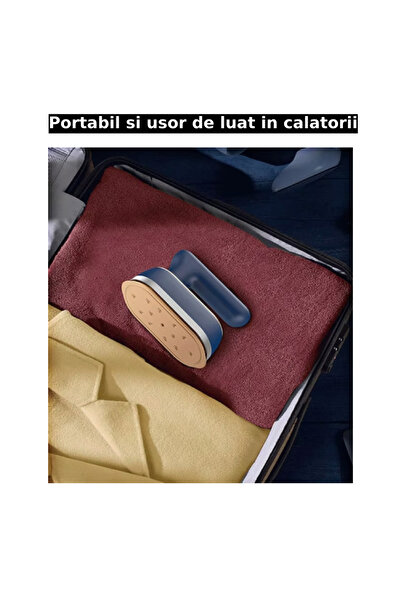 OEM Portable steam iron PANCERKA 1200W, 110ml tank, travel, titanium soleplate, blue