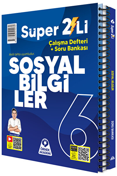 Örnek Akademi Yayınları 6. Sınıf Süper İkili Sosyal Bilgiler Seti (2 Kitap) O...