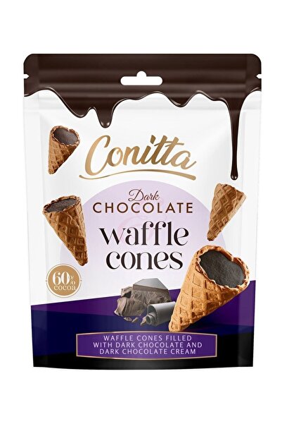 Elvan Conitta Bitter Çikolatalı Gofret 80 Gr. (1 Paket)