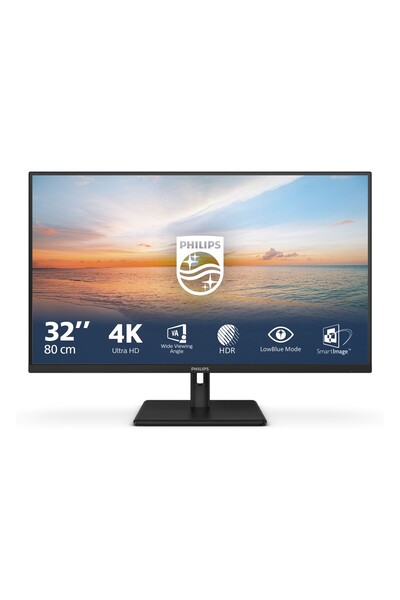 Philips 32E1N1800LA 31.5" 60Hz 4Ms HDMI+DP HDR UHD VA Vesa Monitör