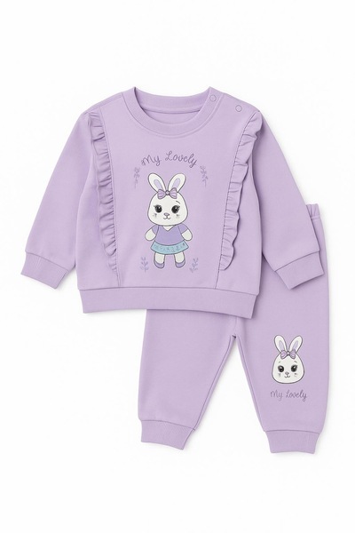 nazarbebe Baby Girl Rabbit Ruffle Set 24002
