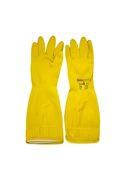 Gilan Gloves قفازات AtiGilan Parin طويلة 40 سم لغسل الأطباق والتنظيف مقاس M
