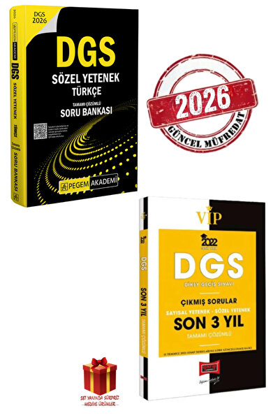 Pegem Akademi Yayıncılık 2026 Pegem DGS Sözel Yetenek Türkçe Soru Bankası+Yar...