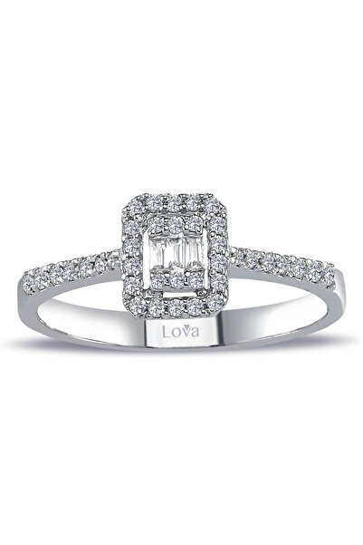 Lova 0,25 Karat Baget Pırlanta Yüzük - 1030249