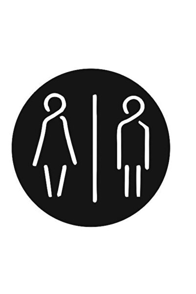 Yönline Decorative Wc Direction Sign - Women & Men