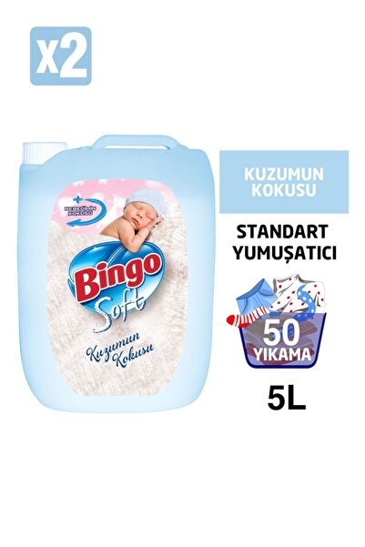 Bingo Soft Kuzumun Kokusu Çamaşır Yumuşatıcısı 5 Lt X 2 Adet