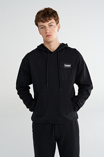 hummel Hanorac cu glugă Grayse 922400-2001 Hanorac negru pentru bărbați