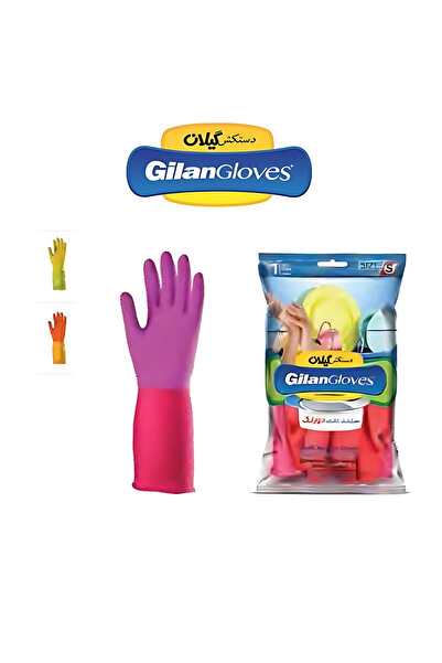 Gilan Gloves قفازات أتيجيلان طويلة لغسل الأطباق والتنظيف مقاس 33 سم، مقاس L