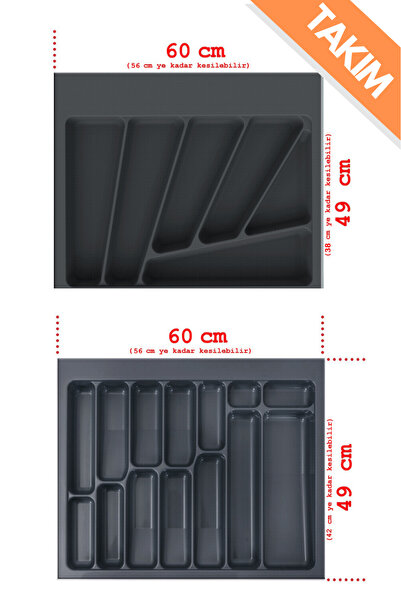 FULLAKS Çekmece içi Kaşıklık Kepçelik TAKIM 60x49 Kumlu Yüzey