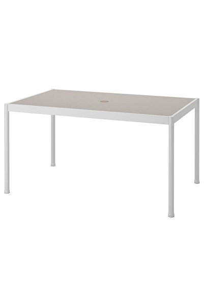 IKEA yemek masası, beyaz-bej, 91x147 cm