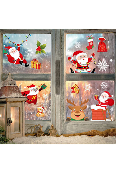 StrCloud set de autocolante pentru ferestre, PVC, multicolor