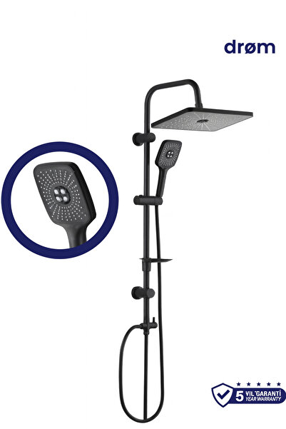 drom Vann Tepe Duş Seti-Siyah