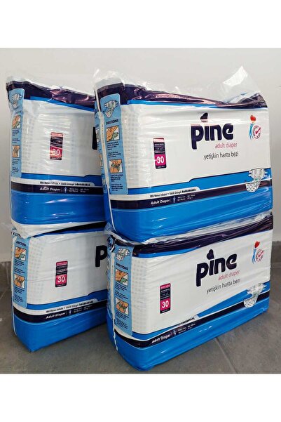 Pine Süper Emici Yetişkin Hasta Bezi Belbantlı Xlarge 4*30 120 Adet