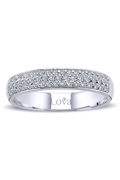 Lova 0,34 Karat Pırlanta Yarımtur Yüzük - 1030213