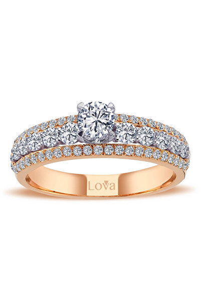 Lova Toplam 1 Karat Pırlanta Tektaş Yüzük - 1030215