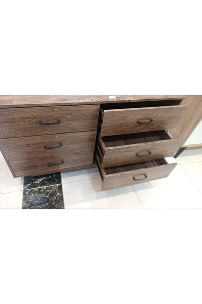 Generic Wooden cabinet or dresser with 6 drawers 120×74 cm