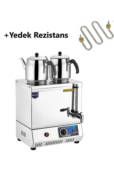 Remta Ep02 30 Model Çift Demlikli Elektrikli Çay Kazanı 23 Lt + Yedek Rezistans