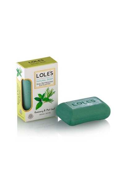 Lole's Luxury Pure Natural Soap, Rosemary & Mint Leaf Beauty Bar, 150g