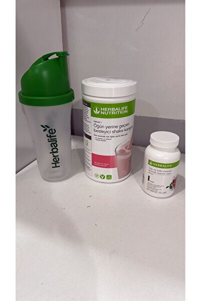 Herbalife Set Ahududu Beyaz Çikolata Shake- 102 klasik Aromalı Çay Ve Shaker