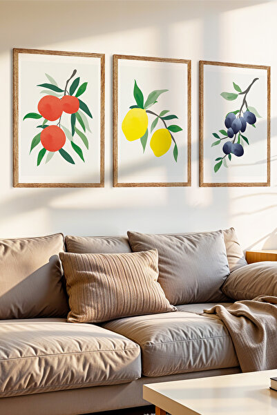 Zevahir Mobilya Dekorasyon Set de pictură MDF cu aspect de cadru din lemn, cu...