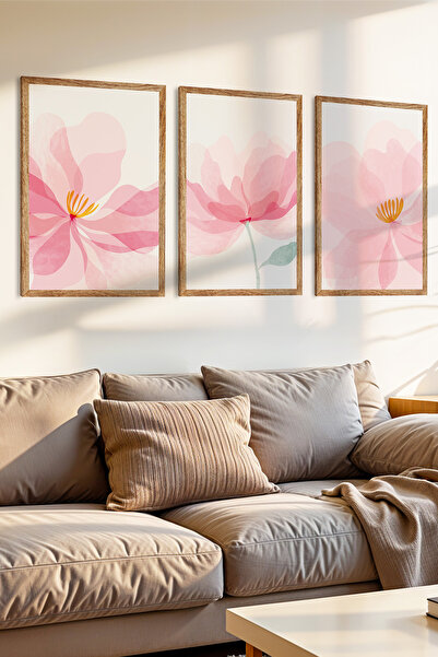 Zevahir Mobilya Dekorasyon Set de pictură MDF cu aspect de cadru din lemn cu ...