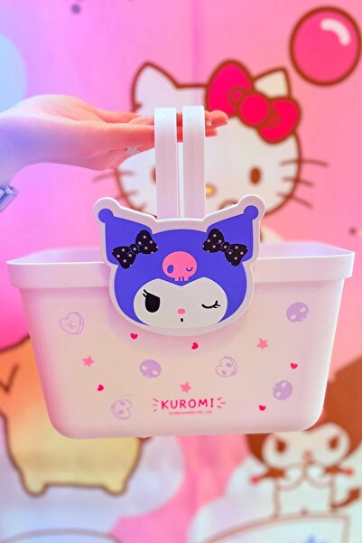 Miniso Sanrio Lisanslı Saplı Mor Sepet (Kuromi)