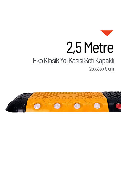 İleri Trafik EKO Klasik Yol Kasisi Kapaklı Set - 2,5 Metre